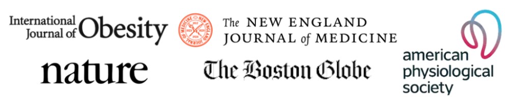 Badges of renowned scientific and media institutions such as The Boston Globe, Nature, Harvard Health, and Mayo Clinic, symbolizing credibility and authority in the health and wellness field