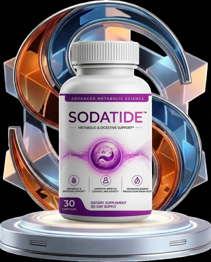 Sodatide natural metabolism support capsules bottle